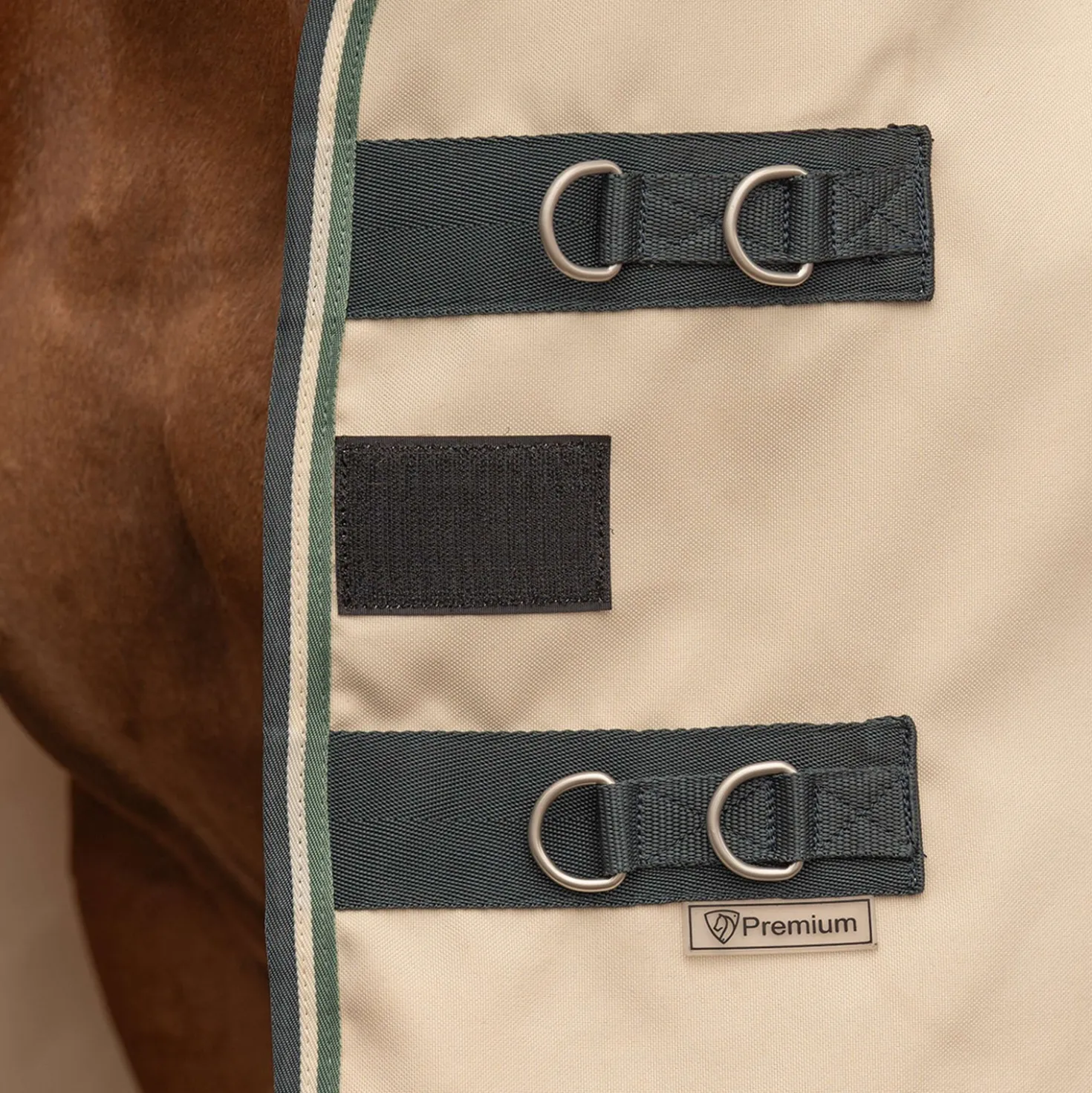 Velder Horsewear Premium Pony Sweet Itch Hoody Dune/Heather Green