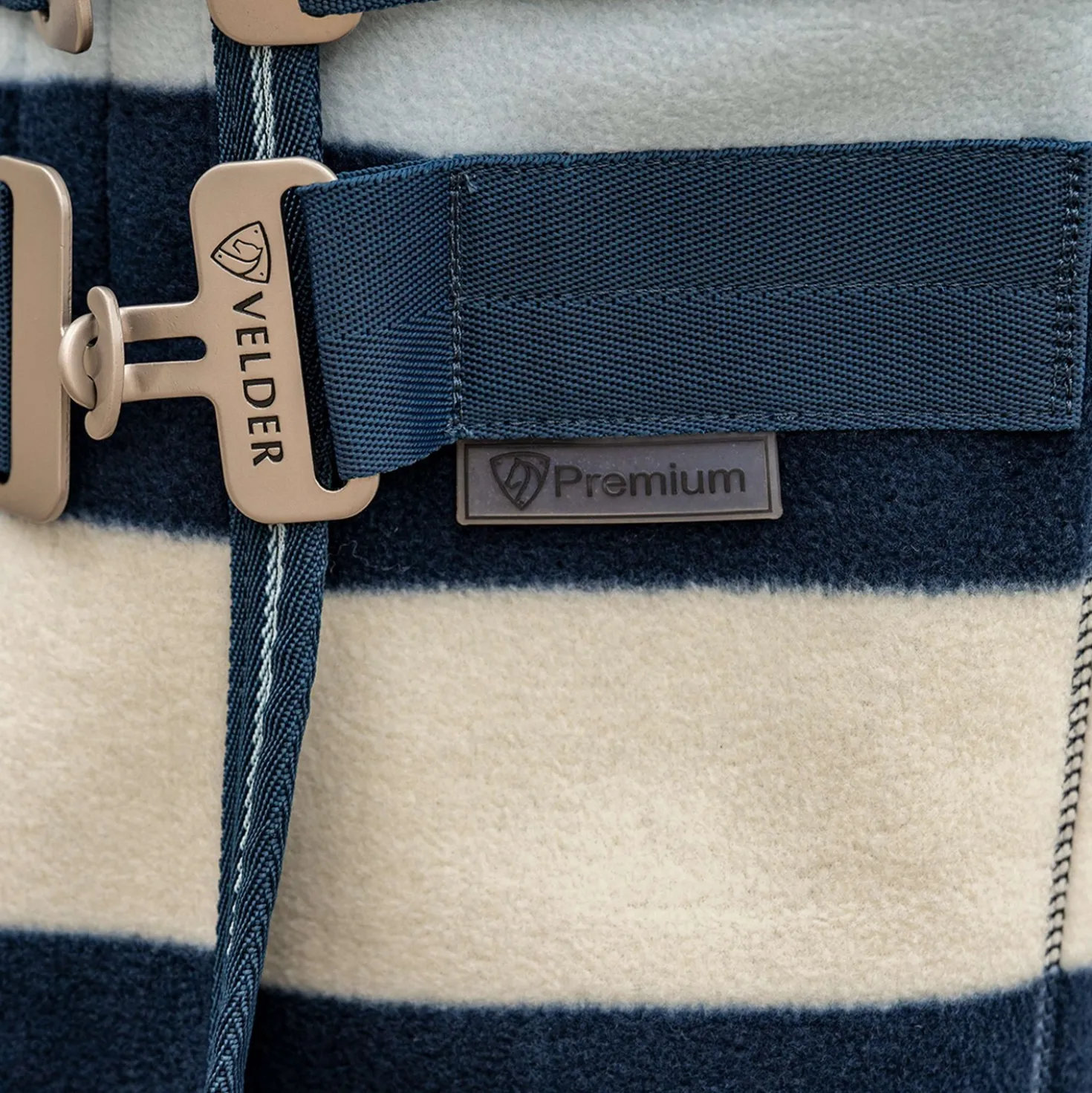 Velder Horsewear Premium Pony Deluxe Fleece Cooler Rug Navy