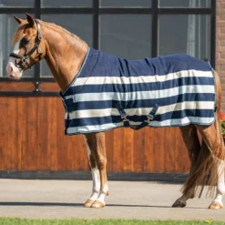 Velder Horsewear Premium Pony Deluxe Fleece Cooler Rug Navy