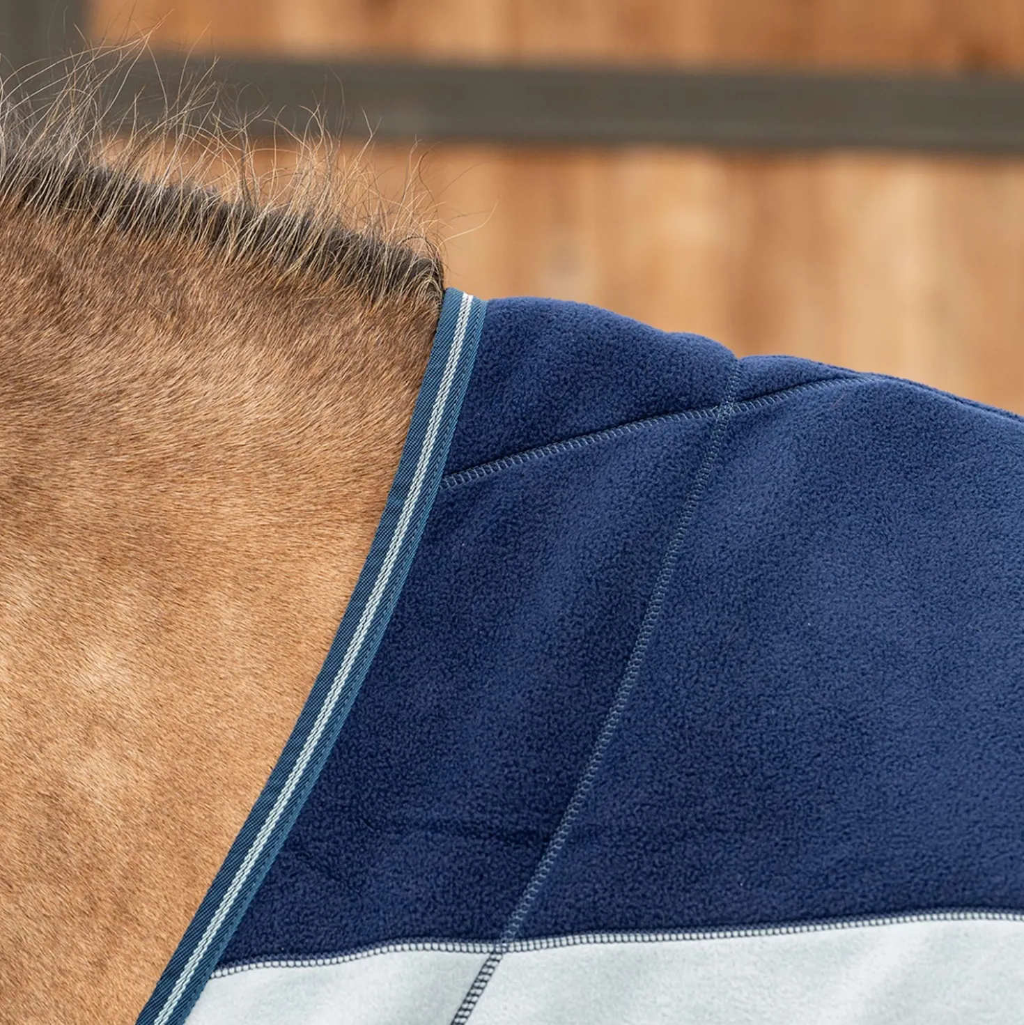 Velder Horsewear Premium Pony Deluxe Fleece Cooler Rug Navy