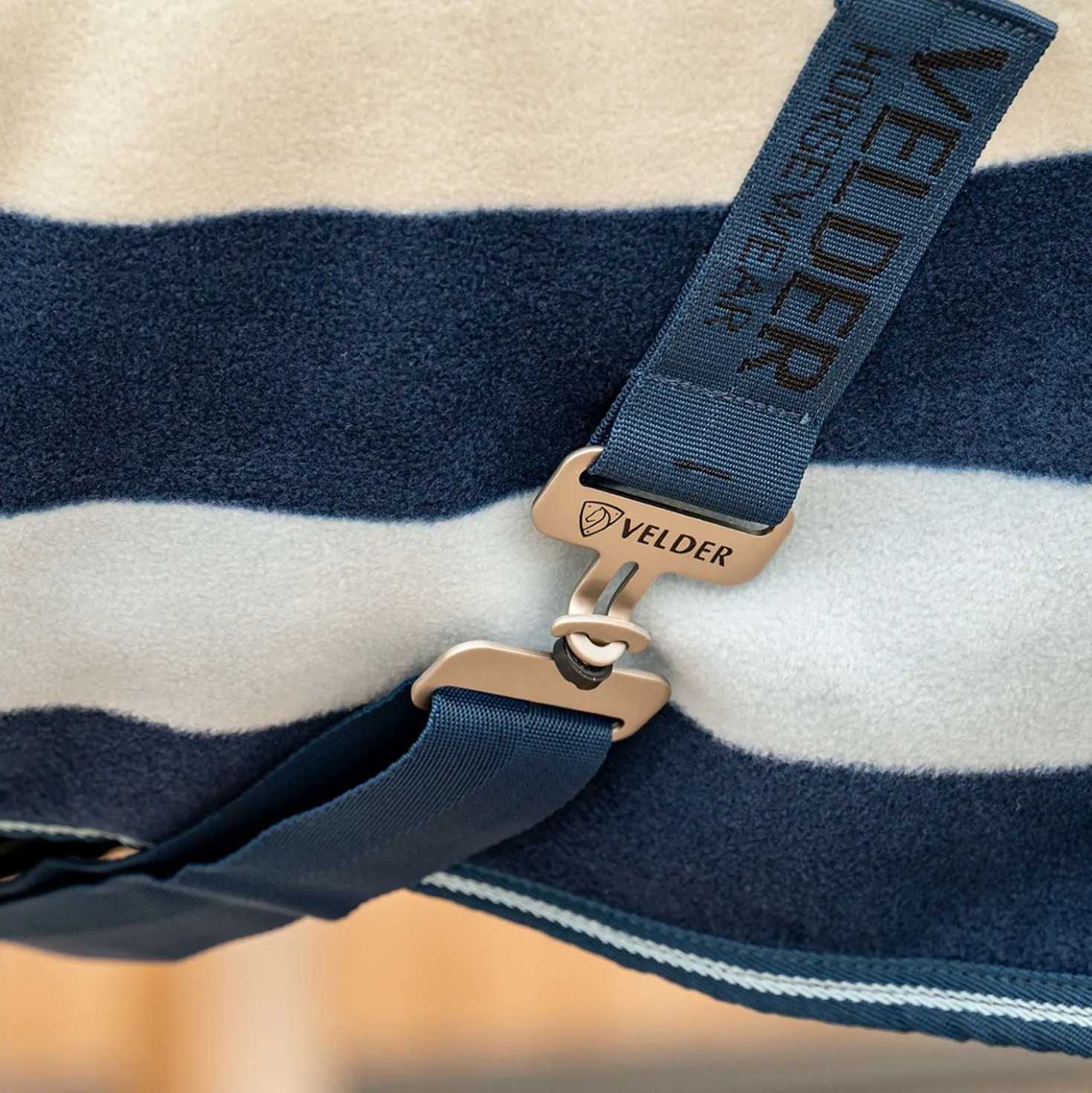 Velder Horsewear Premium Pony Deluxe Fleece Cooler Rug Navy