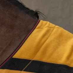 Velder Horsewear Premium Pony Deluxe Fleece Cooler Rug Zwart/Geel