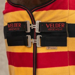Velder Horsewear Premium Pony Deluxe Fleece Cooler Rug Zwart/Geel