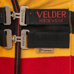 Velder Horsewear Premium Pony Deluxe Fleece Cooler Rug Zwart/Geel