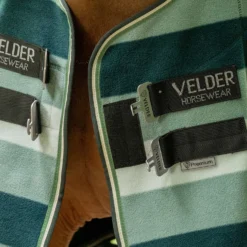 Velder Horsewear Premium Pony Stripe Cooler Rug Striped Night Forest