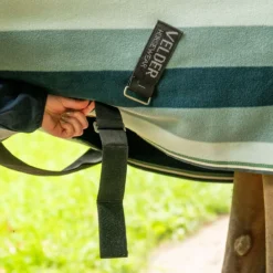 Velder Horsewear Premium Pony Stripe Cooler Rug Striped Night Forest