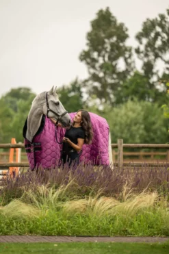Velder Horsewear Premium Showdeken Satin Glow Dutch Raspberry
