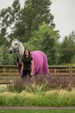 Velder Horsewear Premium Showdeken Satin Glow Dutch Raspberry