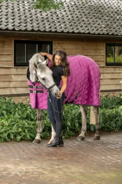 Velder Horsewear Premium Showdeken Satin Glow Dutch Raspberry