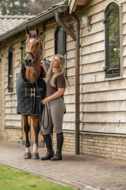 Velder Horsewear Premium Showdeken Satin Glow Black Night