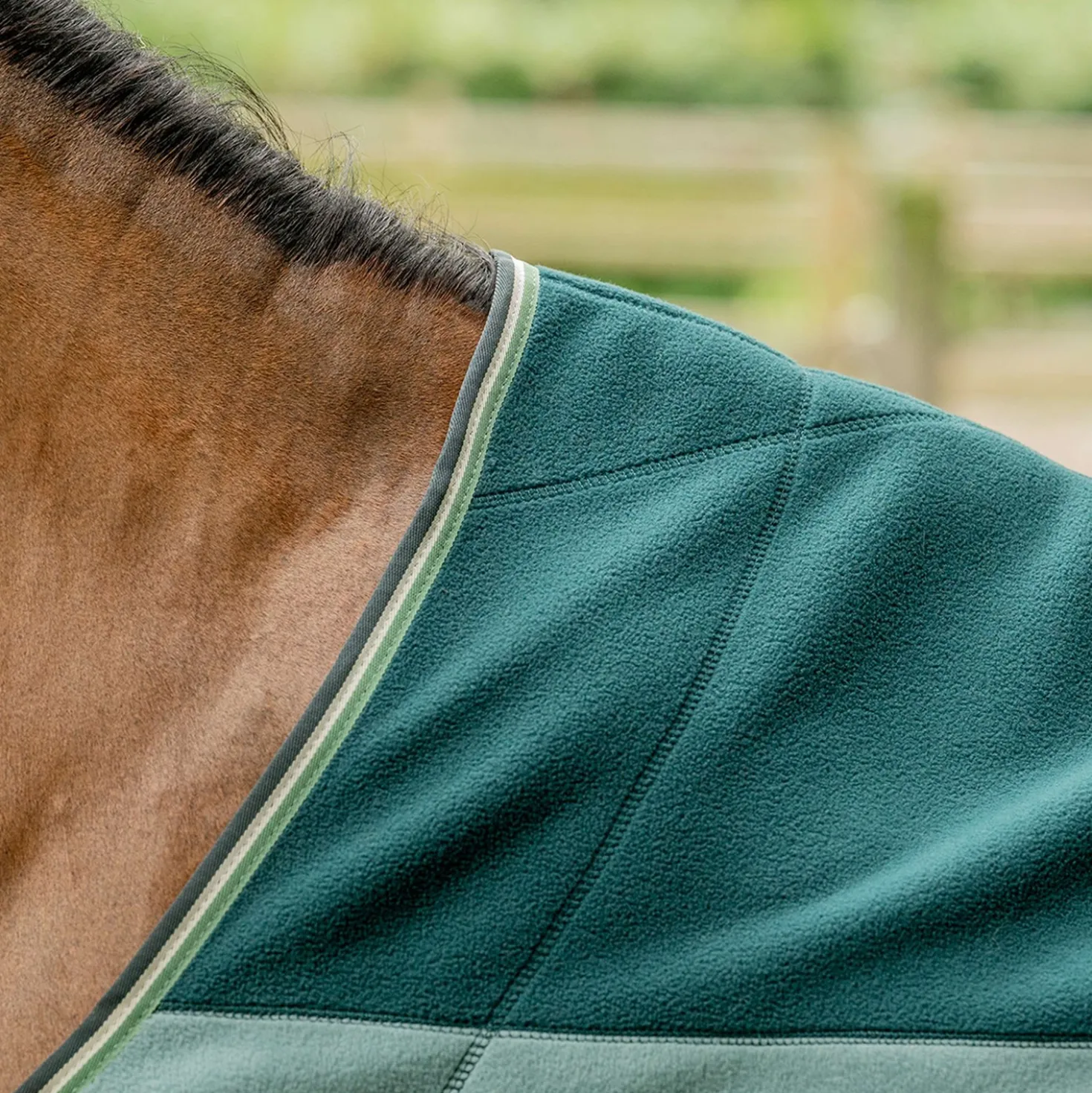 Velder Horsewear Premium Stripe Cooler Rug Striped Night Forest