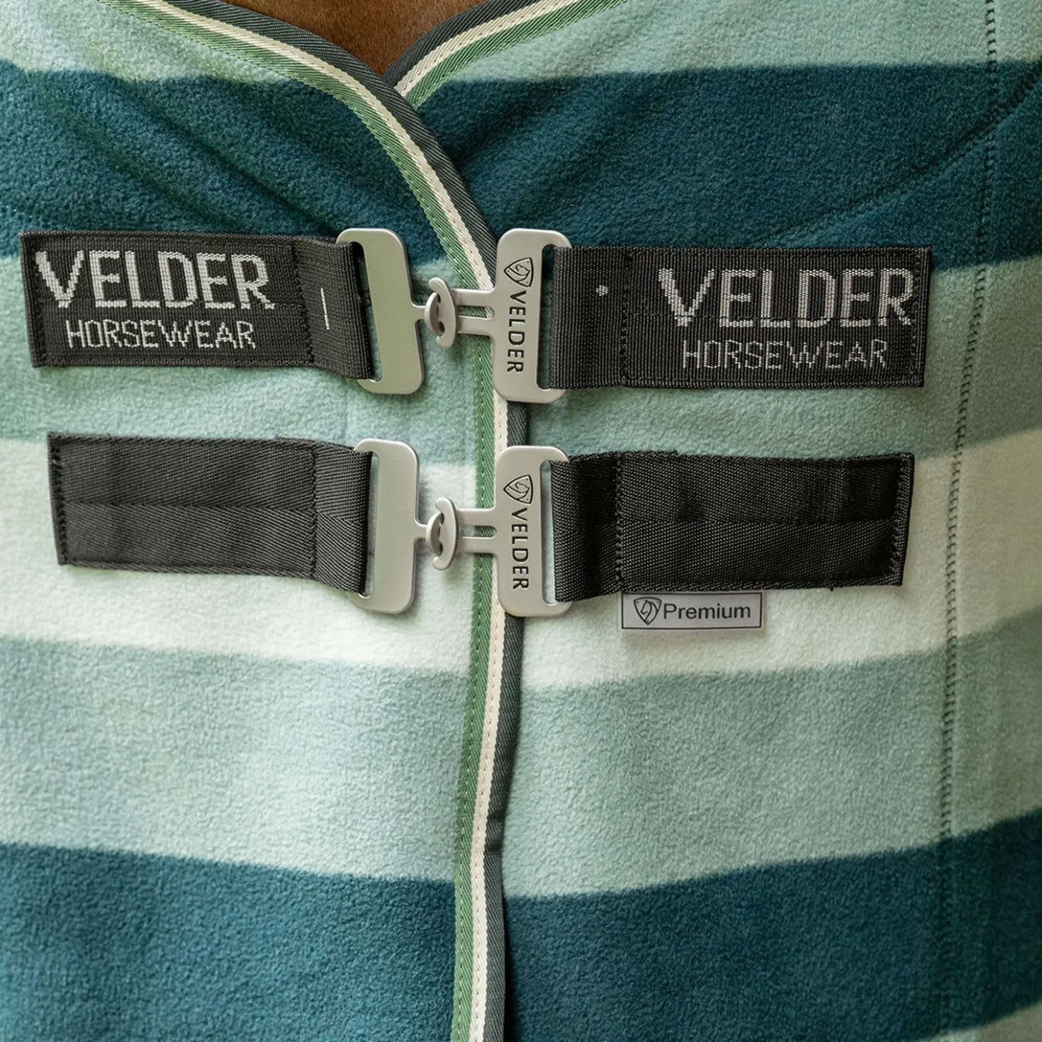 Velder Horsewear Premium Stripe Cooler Rug Striped Night Forest