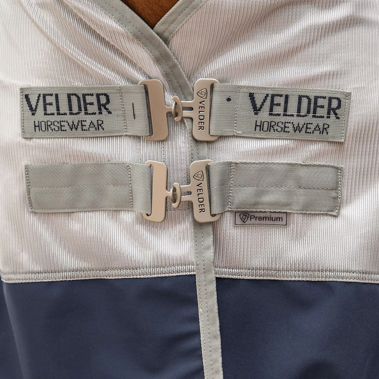 Velder Horsewear Premium Vliegendeken Rainless Fall Navy/Pearl Silver