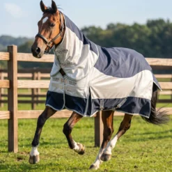 Velder Horsewear Premium Vliegendeken Rainless Fall Navy/Pearl Silver