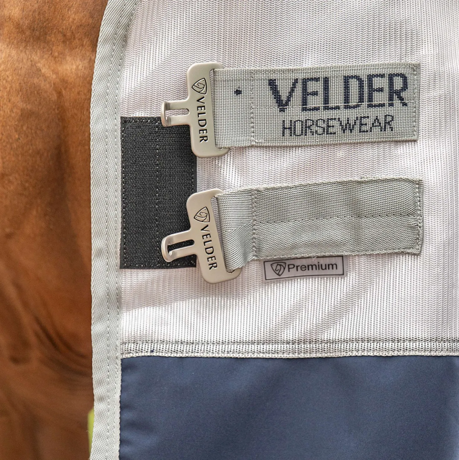 Velder Horsewear Premium Vliegendeken Rainless Fall Navy/Pearl Silver