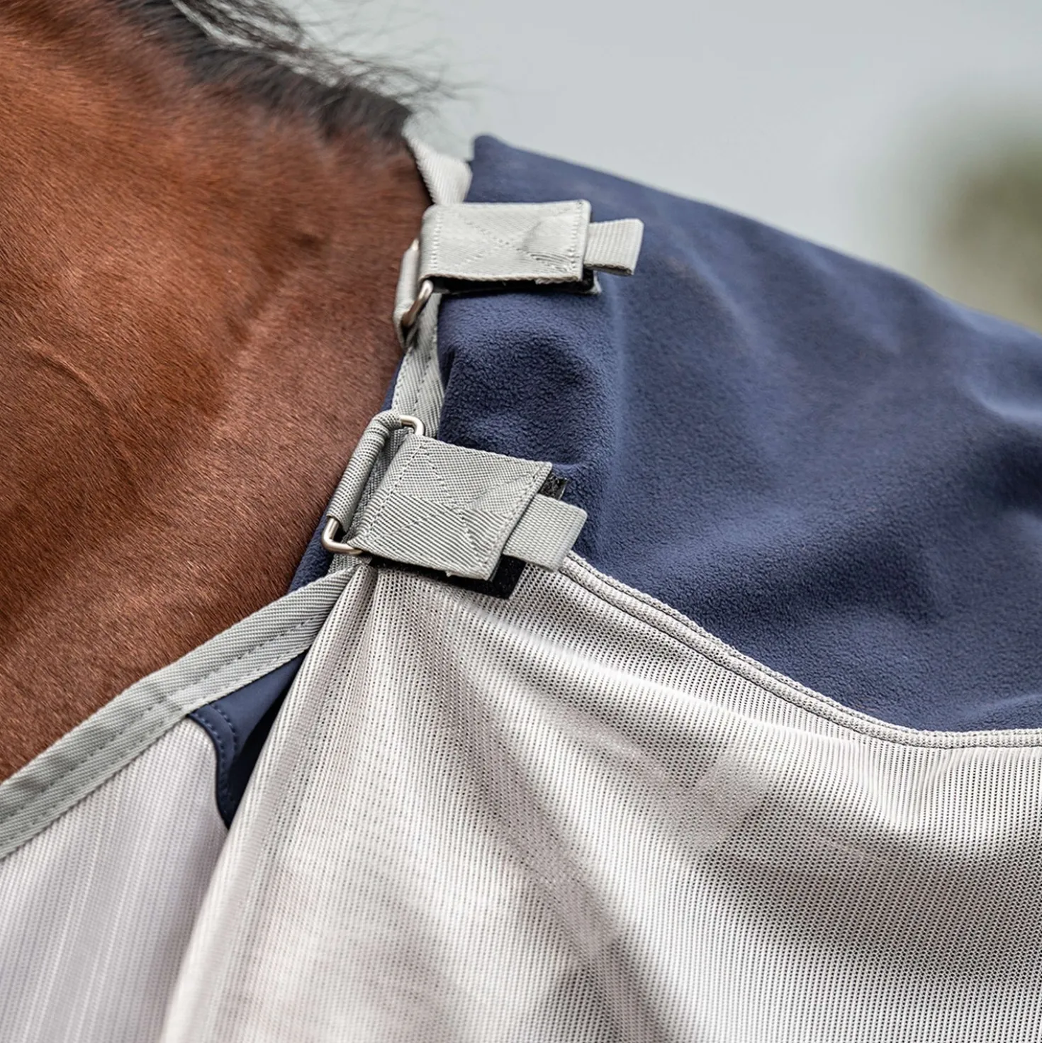 Velder Horsewear Premium Vliegendeken Rainless Fall Navy/Pearl Silver