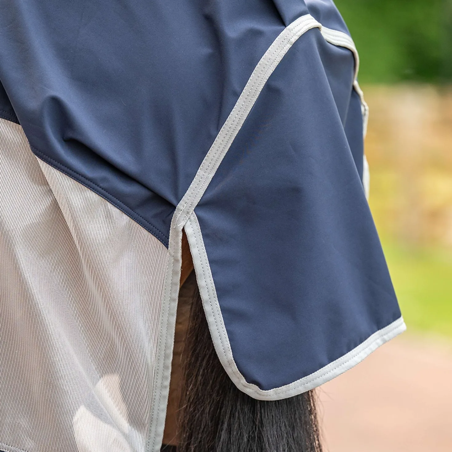 Velder Horsewear Premium Vliegendeken Rainless Fall Navy/Pearl Silver
