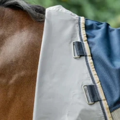 Velder Horsewear Premium Vliegendeken Waterproof-Top Navy/Pearl Silver