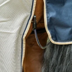 Velder Horsewear Premium Vliegendeken Waterproof-Top Navy/Pearl Silver