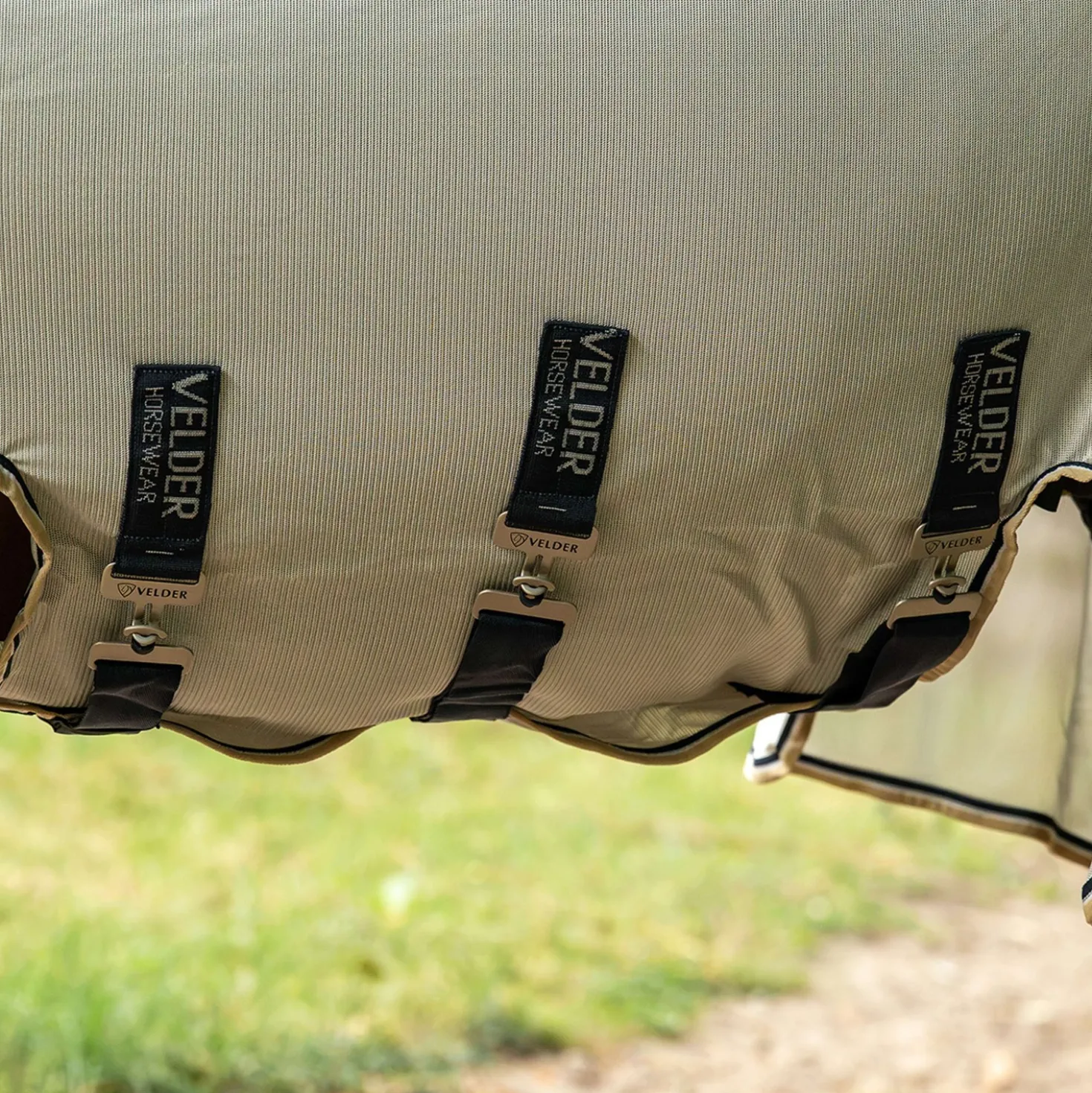 Velder Horsewear Premium Vliegendeken Waterproof-Top Navy/Pearl Silver