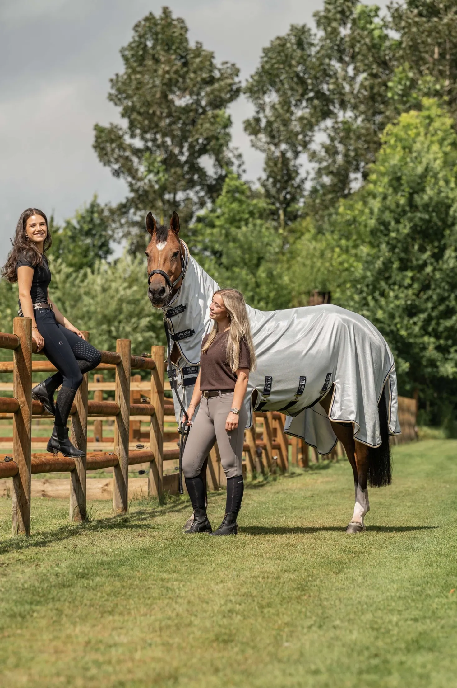 Velder Horsewear Premium Vliegendeken Pearl Grey