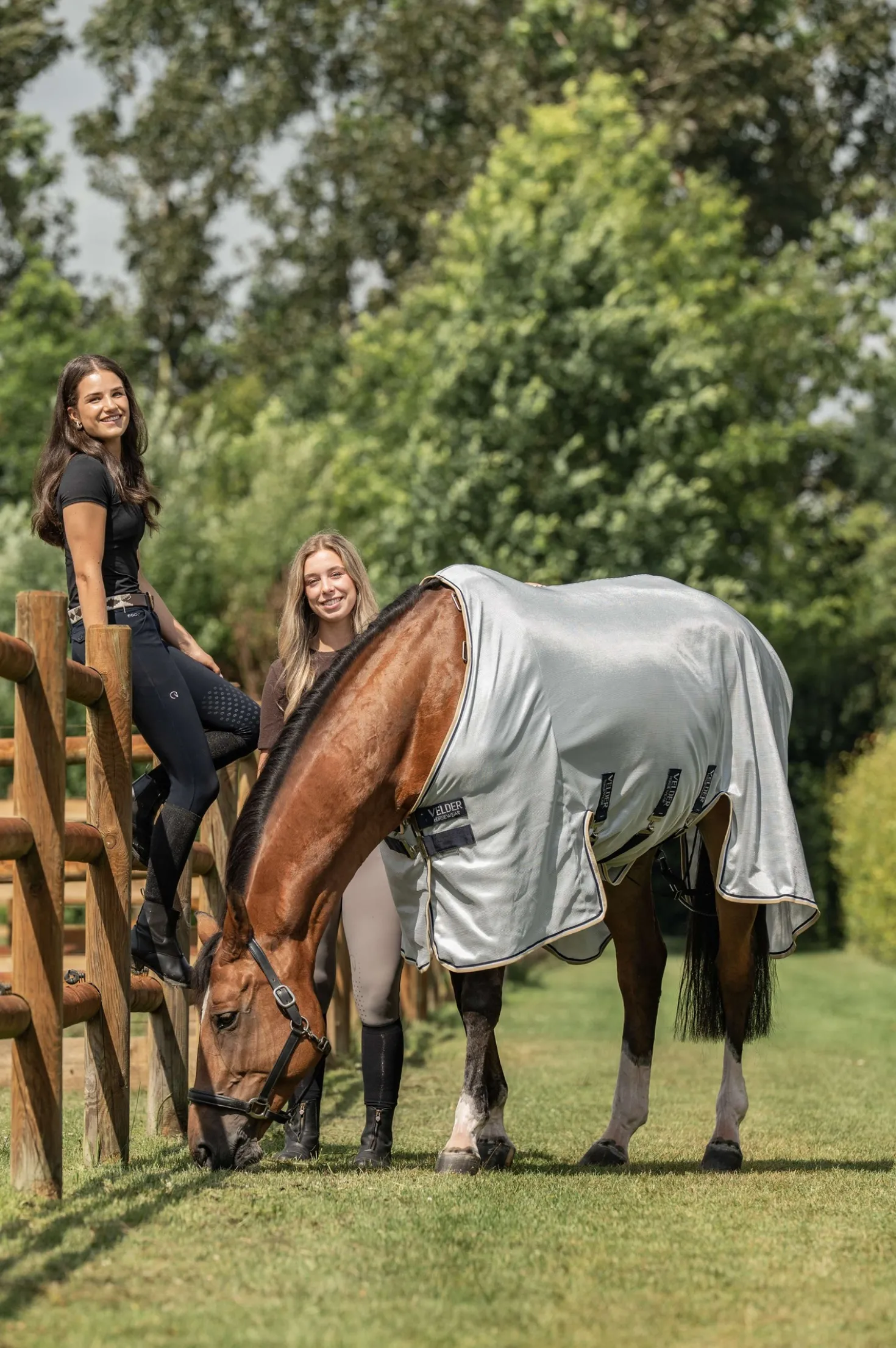 Velder Horsewear Premium Vliegendeken Pearl Grey