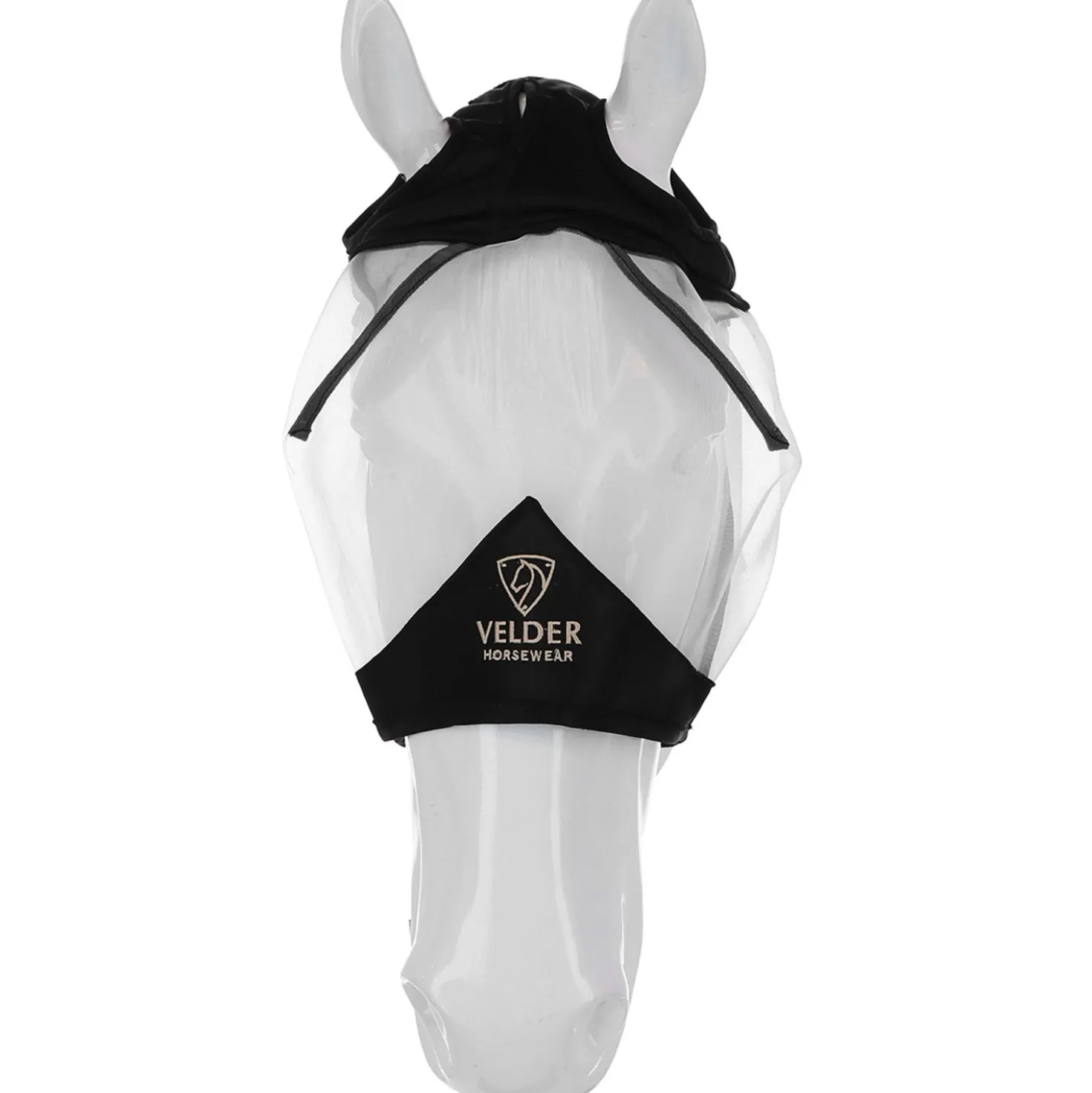 Velder Horsewear Premium Vliegenmasker zonder Oren Zwart