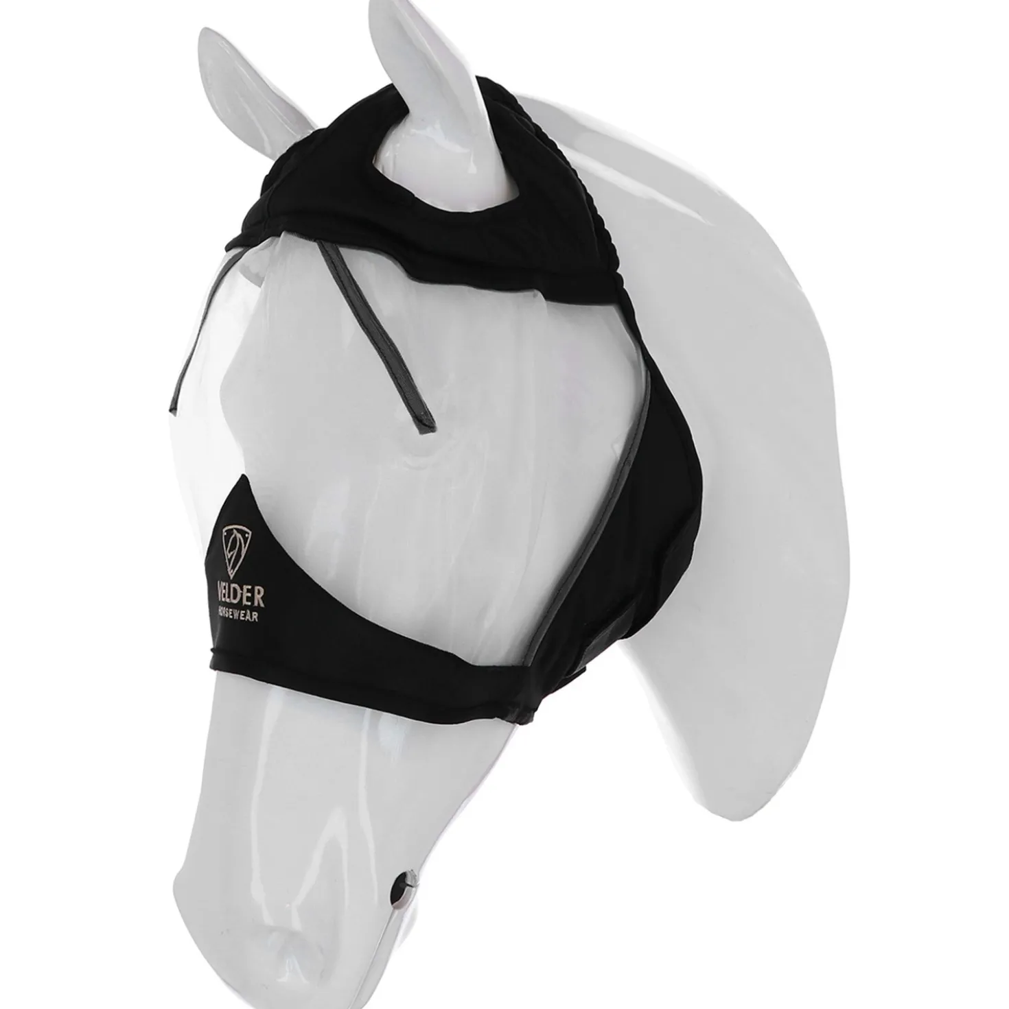 Velder Horsewear Premium Vliegenmasker zonder Oren Zwart