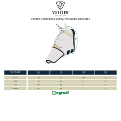 Velder Horsewear Premium Vliegenmasker zonder Oren Zwart