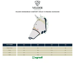 Velder Horsewear Premium Vliegenmasker Comfort Space Tan/Navy
