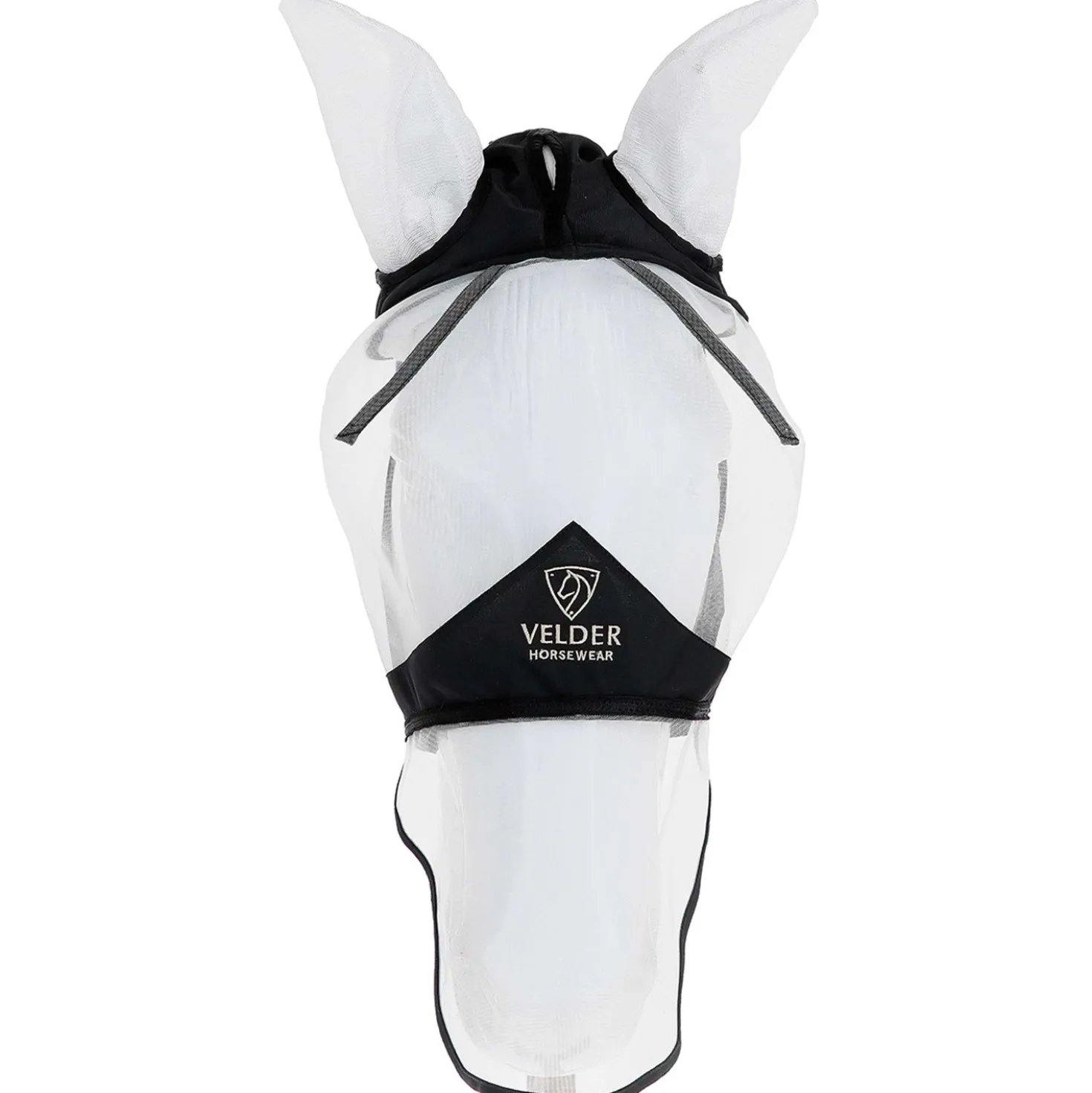 Velder Horsewear Premium Vliegenmasker met Oren en Neus Zwart