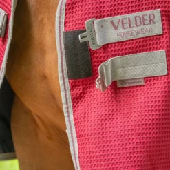 Velder Horsewear Premium Waffle Cooler Rug Mulberry Red