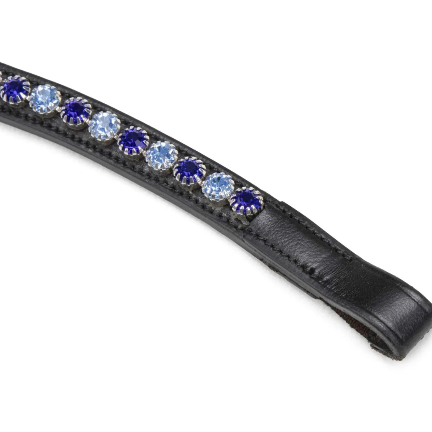 Velociti by Shires Frontriem GARA Blue Diamante Zwart