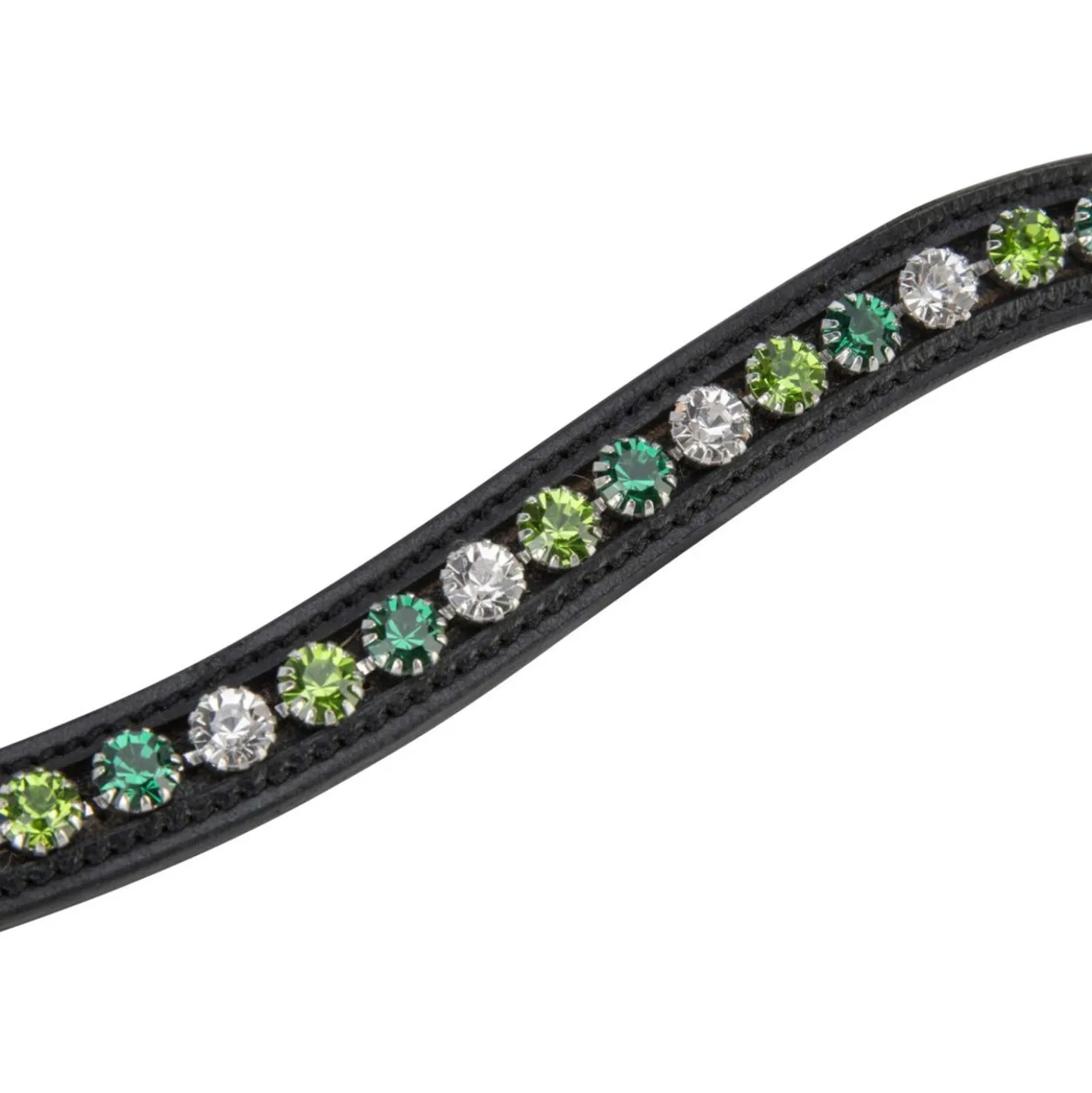 Velociti by Shires Frontriem GARA Green Diamante Zwart