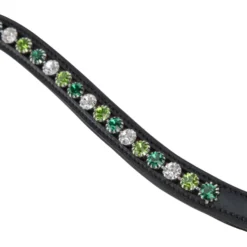 Velociti by Shires Frontriem GARA Green Diamante Zwart