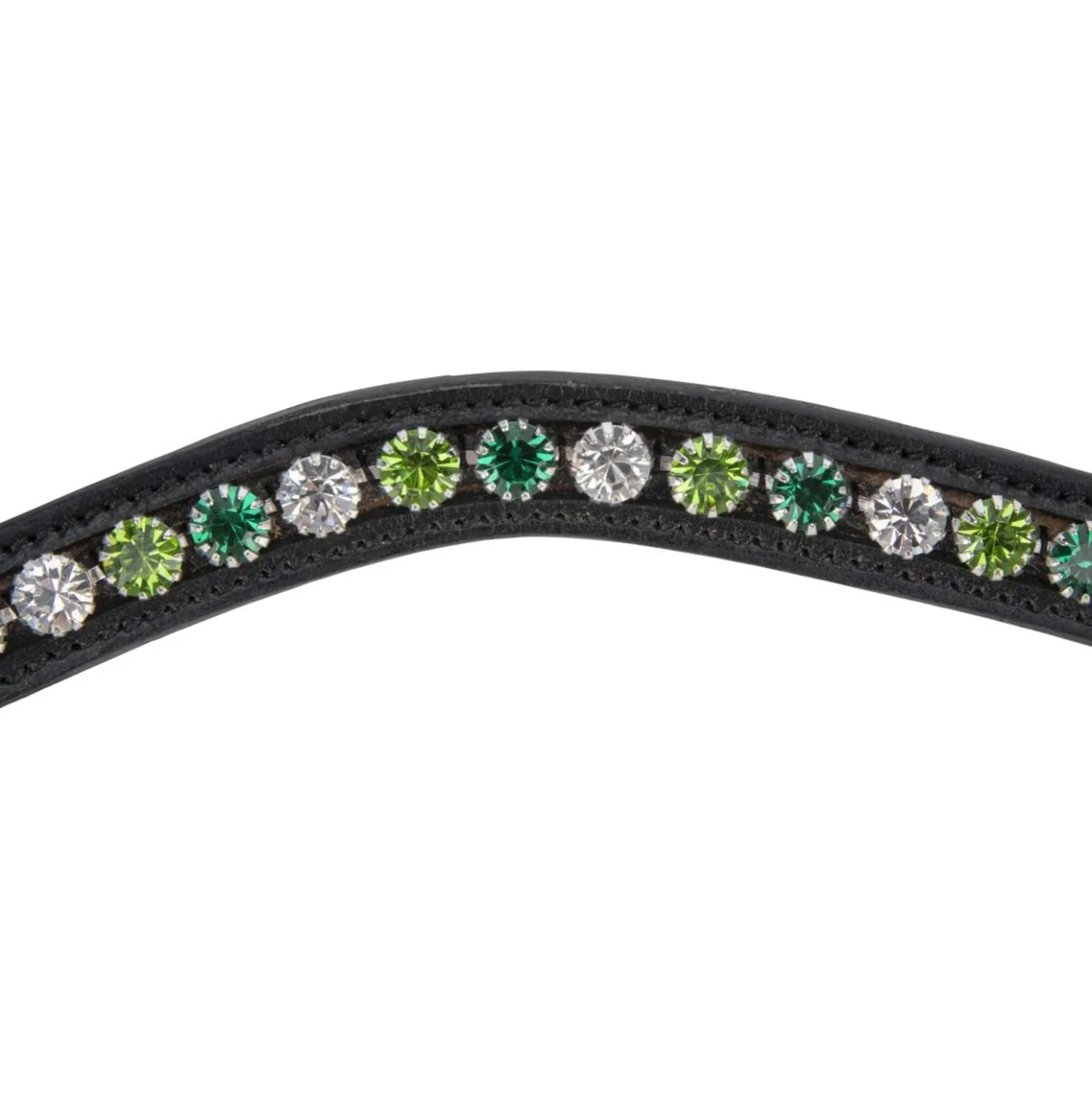Velociti by Shires Frontriem GARA Green Diamante Zwart