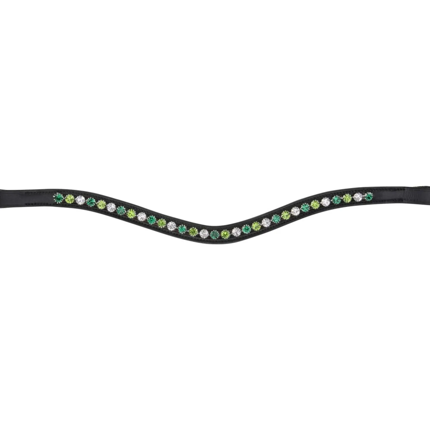 Velociti by Shires Frontriem GARA Green Diamante Zwart