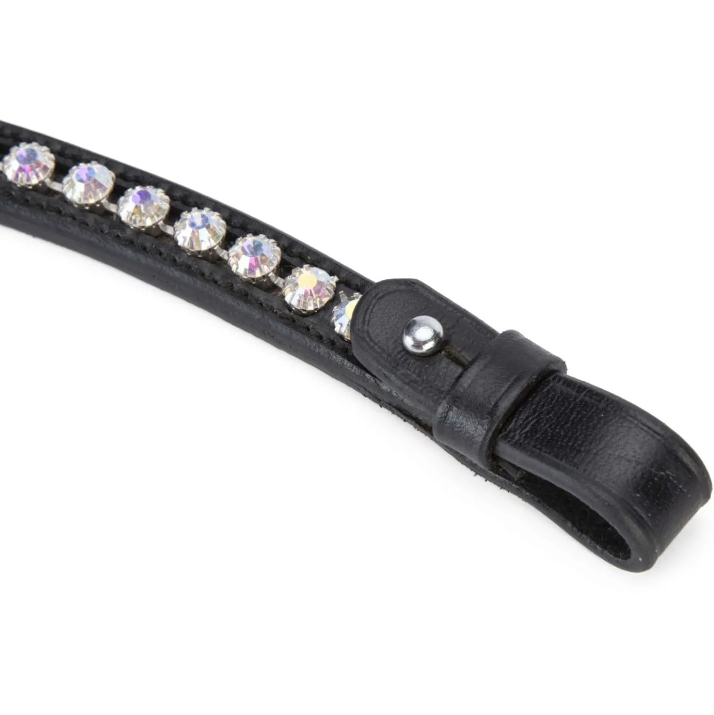 Velociti by Shires Frontriem GARA Iridescent Diamante Zwart