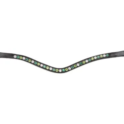 Velociti by Shires Frontriem GARA Green Diamante Havana