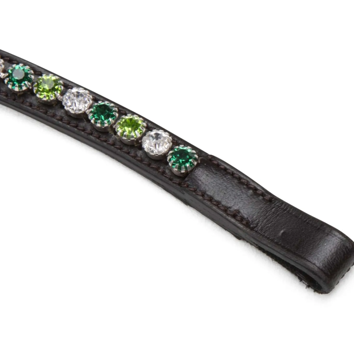 Velociti by Shires Frontriem GARA Green Diamante Havana