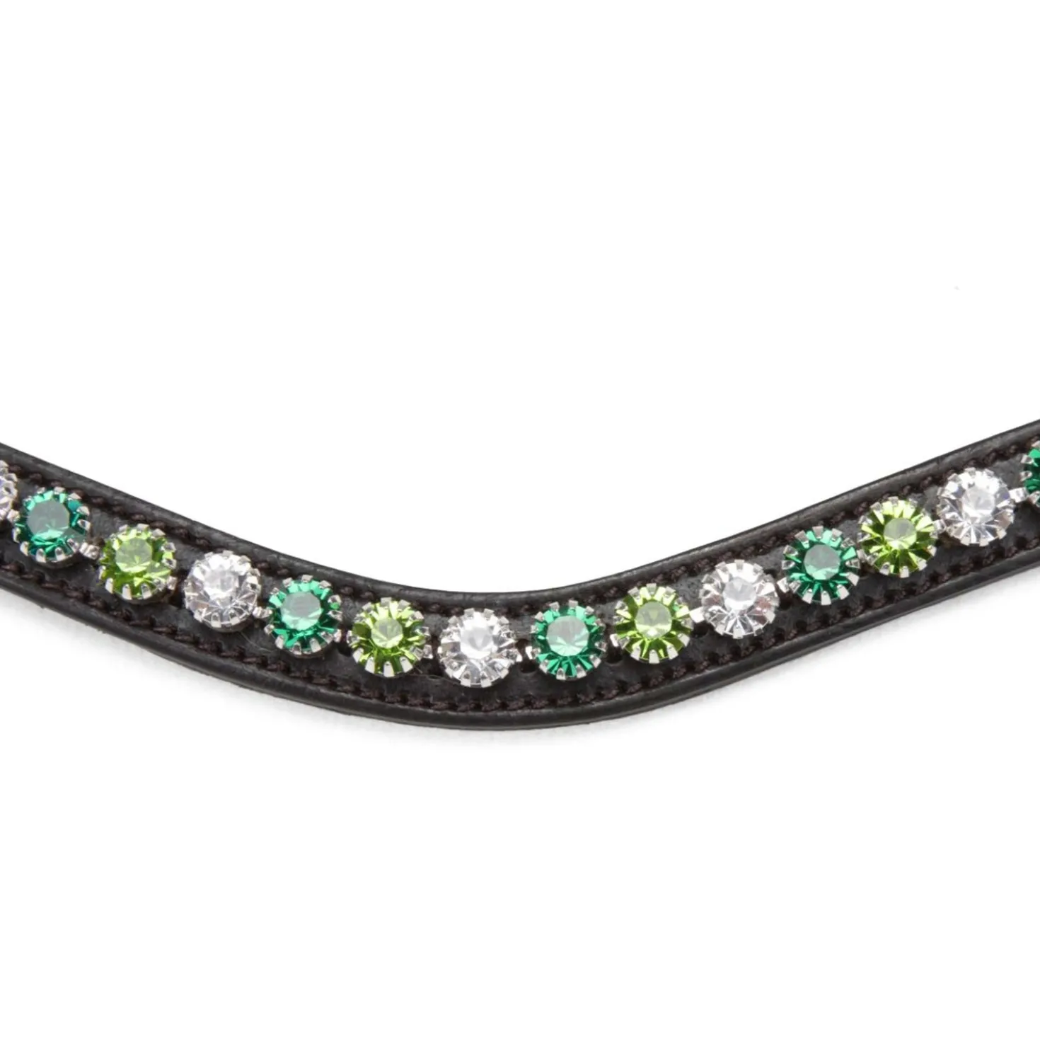 Velociti by Shires Frontriem GARA Green Diamante Havana