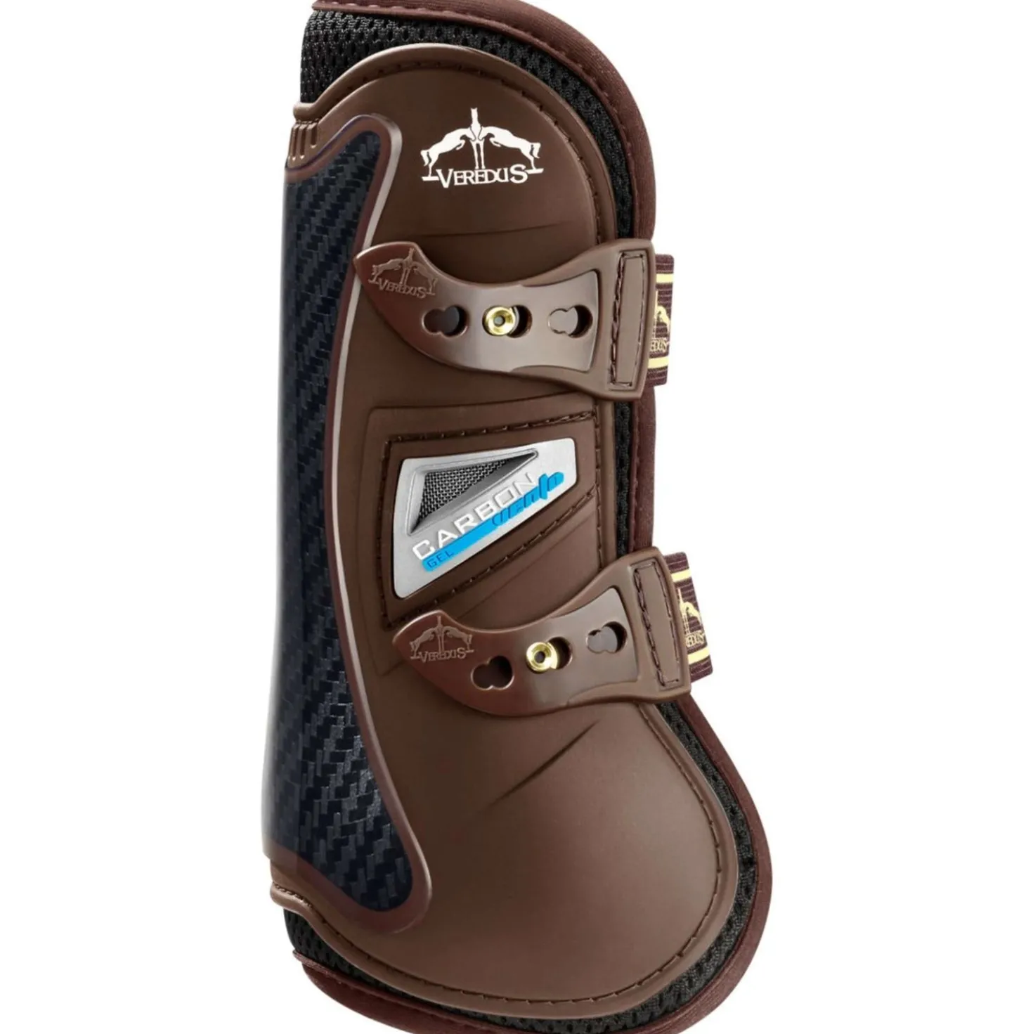 Veredus Peesbeschermers Carbon Gel Vento Front Bruin