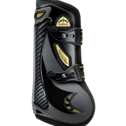 Veredus Peesbeschermers Grand Slam Carbon Gel Front Zwart/Goud
