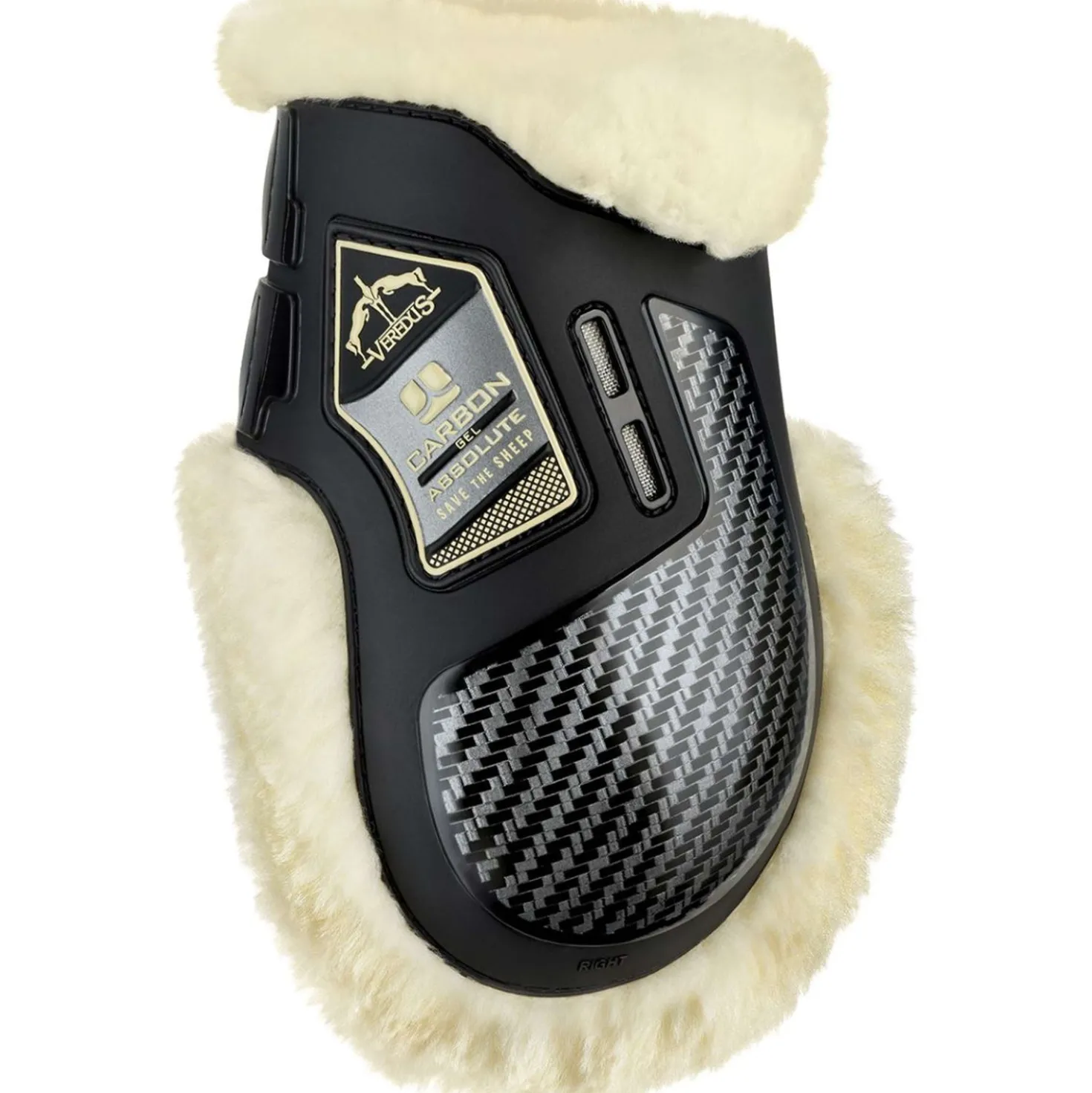 Veredus Strijklappen Carbon Gel Absolute Save the Sheep Rear Zwart