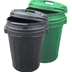 Voerton met Draaisluiting 70L Groen
