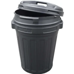 Voerton met Draaisluiting 70L Zwart