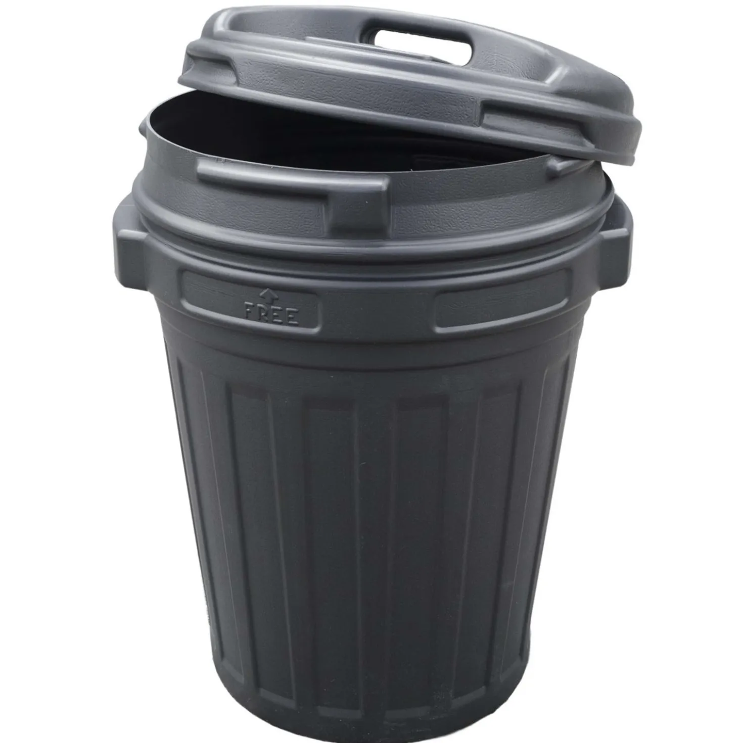 Voerton met Draaisluiting 70L Zwart