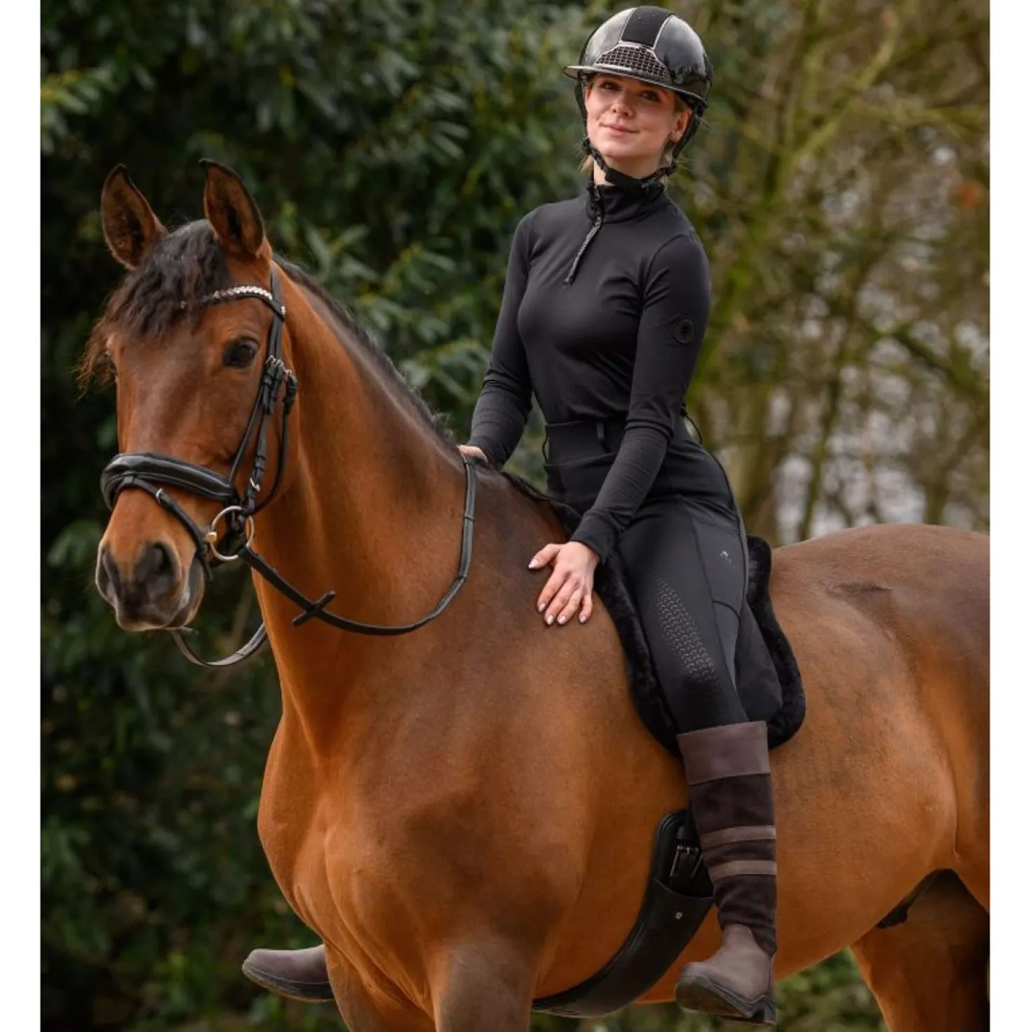 Waldhausen Bareback Pad Soft Zwart