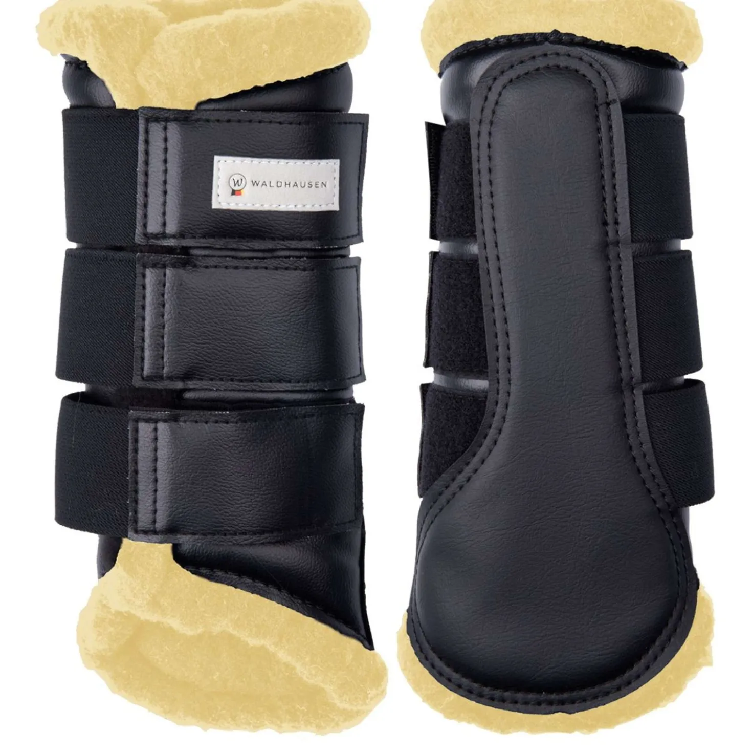 Waldhausen Beenbeschermers Soft Dressuur Zwart/Beige
