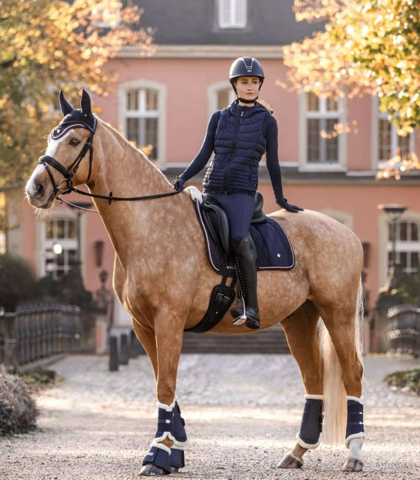 Waldhausen Beenbeschermers Comfort Nightblue/Natuur